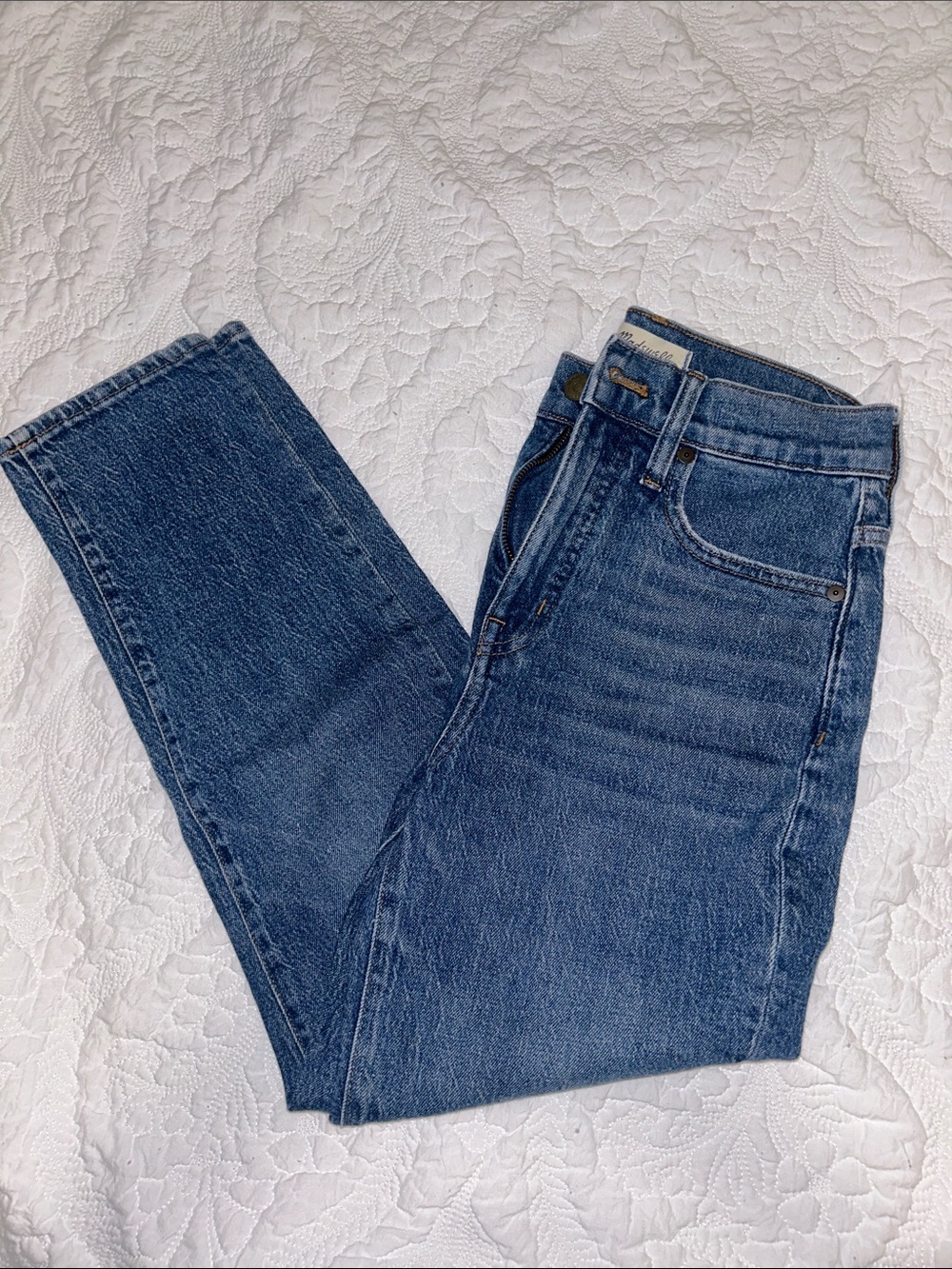 Madewell Dark Blue Denim Jeans - Classic Straight